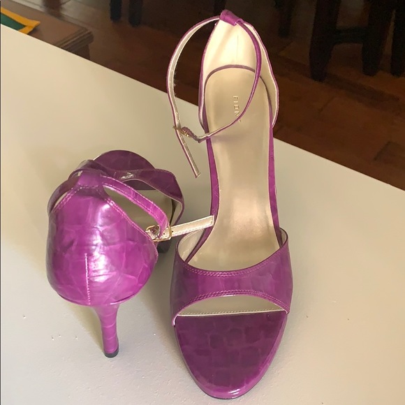 Nordstrom Never Worn Size 12W Purple Sandals - Picture 4 of 4